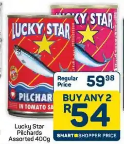 Pick n Pay Hypermarket Lucky Star Pilchards Assorted-400g offer