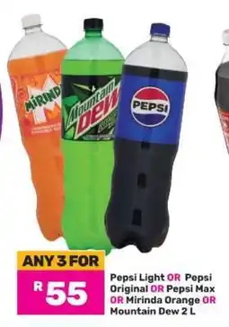 Game Pepsi Light, Pepsi Original, Pepsi Max, Mirinda Orange, Mountain Dew offer