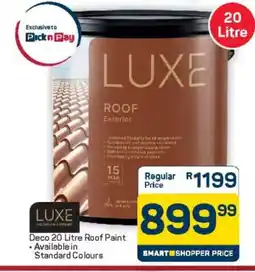Pick n Pay Hypermarket LUXE Roof Exterior Paint offer