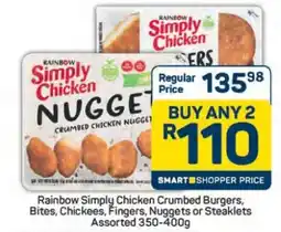 Pick n Pay Hypermarket Rainbow Simply Chicken Crumbed Products offer