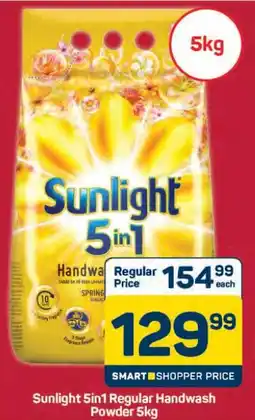 Pick n Pay Hypermarket Sunlight 5in1 Regular Handwash Powder 5kg offer