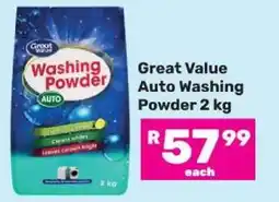 Game Great Value Auto Washing Powder 2 kg offer