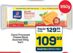 Pick n Pay Hypermarket Clover Processed Cheese Slices Assorted 950g offer