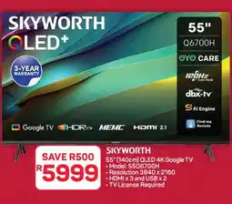 Pick n Pay Hypermarket SKYWORTH QLED+ 55 TV offer