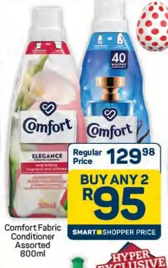 Pick n Pay Hypermarket Comfort Fabric Conditioner Assorted 800ml offer