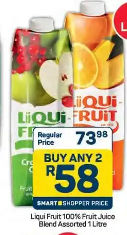 Pick n Pay Hypermarket Liqui-Fruit 100% Fruit Juice Blend Assorted 1 Litre offer