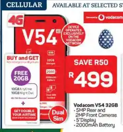 Pick n Pay Vodacom V54 32GB offer