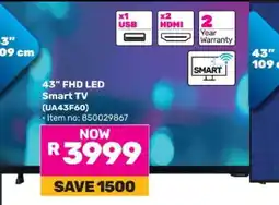Game 43” FHD LED Smart TV (UA43F60) offer