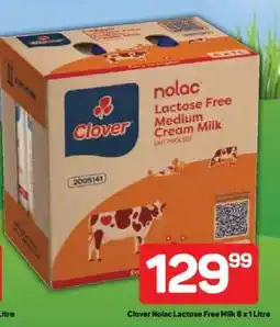 Pick n Pay Clover Nolac Lactose Free Milk 6 x 1 Litre offer