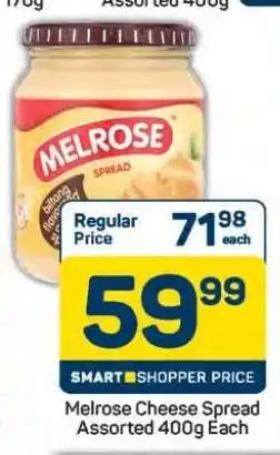 Pick n Pay Hypermarket Melrose Cheese Spread Assorted 400g offer