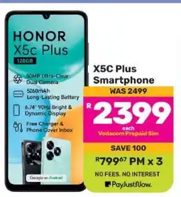 Game HONOR X5c Plus offer