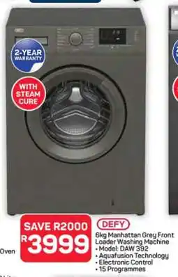 Pick n Pay Hypermarket 6kg Manhattan Grey Front Loader Washing Machine offer