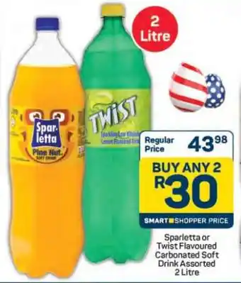 Pick n Pay Hypermarket Sparletta or Twist Flavoured Carbonated Soft Drink offer