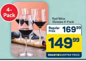 Pick n Pay Hypermarket Red Wine Glasses 4-Pack offer