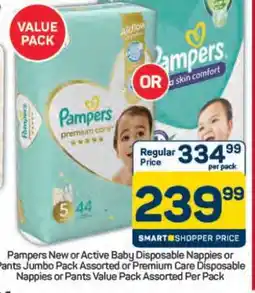 Pick n Pay Hypermarket Pampers Nappies or Pants Value Pack offer