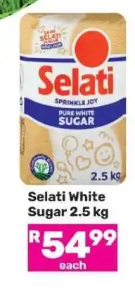 Game Selati White Sugar 2.5 kg offer