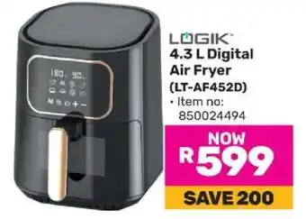 Game LÖGIK 4.3 L Digital Air Fryer offer