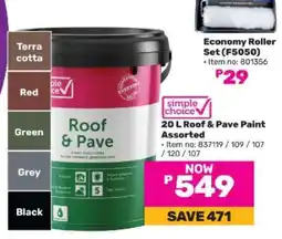 Game Simple Choice Roof & Pave Paint Assorted offer
