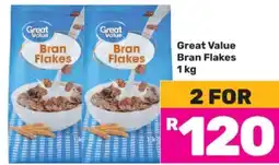 Game Great Value Bran Flakes 1 kg offer
