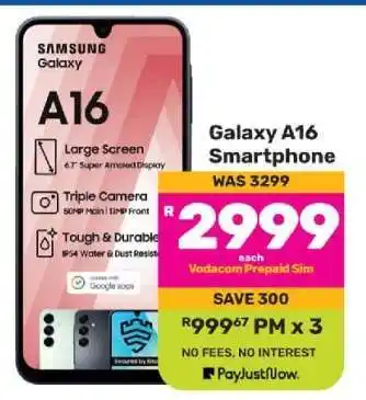 Game Galaxy A16 Smartphone offer