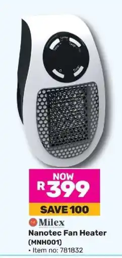 Game Milex Nanotec Fan Heater (MNH001) offer