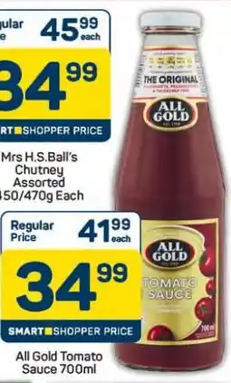 Pick n Pay Hypermarket All Gold Tomato Sauce-700ml offer