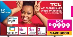Game TCL 65 QLED Mini-LED Google TV offer