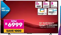 Game 55” QLED Smart Google TV (55C655) offer