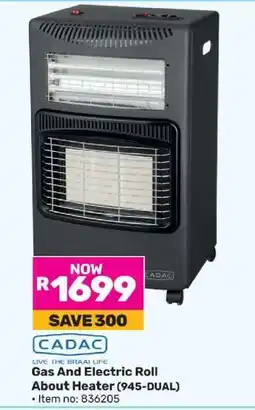 Game Gas and Electric Roll About Heater (945-DUAL) offer