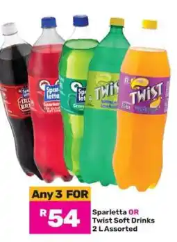 Game SPARLETTA or TWIST Soft Drinks offer