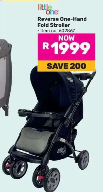Game Reverse One-Hand Fold Stroller offer