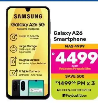 Game Samsung Galaxy A26 5G offer