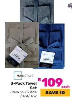 Game 3-Pack Towel Set offer