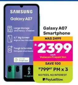 Game Galaxy A07 Smartphone offer