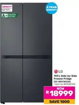 Game LG 703 L Side-by-Side Freezer Fridge offer