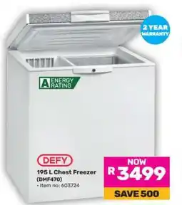 Game DEFY 195 L Chest Freezer (DMF470) offer