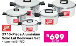 Game J7 10-Piece Aluminium Solid Lid Cookware Set offer