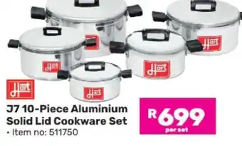Game J7 10-Piece Aluminium Solid Lid Cookware Set offer