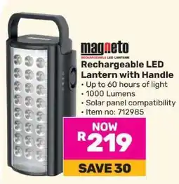 Game Magneto Rechargeable LED Lantern With Handle offer