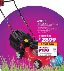 Game RYOBI 125 cc Petrol Lawnmower offer