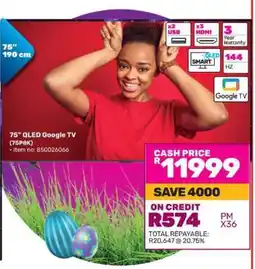 Game 75 QLED Google TV (75P8K) offer
