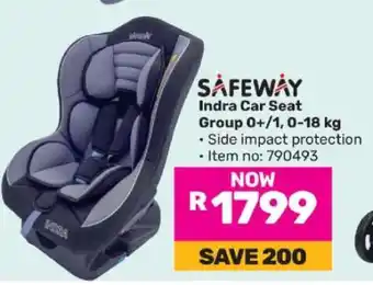 Game Safeway Indra Car Seat offer