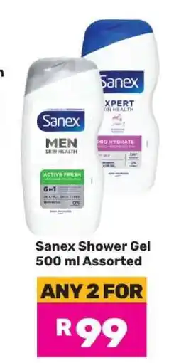 Game Sanex Shower Gel 500 ml Assorted offer