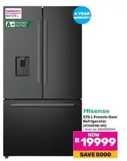 Game Hisense 575 L French Door Refrigerator (H760FSB-WD) offer