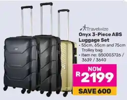 Game Onyx 3-Piece ABS Luggage Set offer