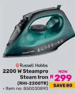 Game Russell Hobbs 2200 W Steampro Steam Iron (RHI-2200TR) offer