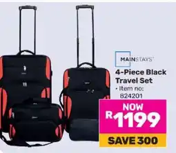 Game 4-Piece Black Travel Set offer