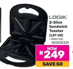 Game LÖGIK 2-Slice Sandwich Toaster (LST-20) offer