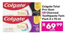 Game Colgate Total Pro-Gum OR Charcoal Toothpaste Twin Pack offer