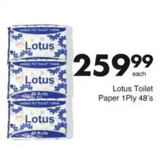 Save Hyper Lotus Toilet Paper 1Ply offer